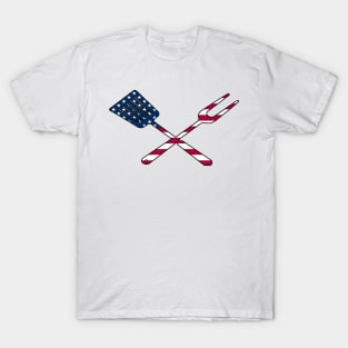 BBQ Utensils  American style T-Shirt